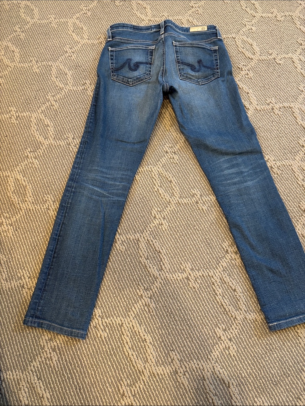 AG Adriano Goldschmied Women's Medium Blue Skinny Jeans